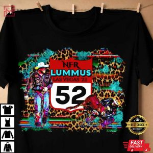 LUMMUS Diamond L Collection Serape Backnumber Steer Wrestler NFR T Shirt 3