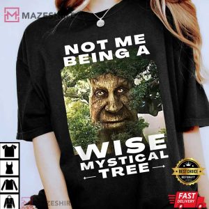 Wise Mystical Tree Face Old Oak Tree Funny Meme T Shirt 1
