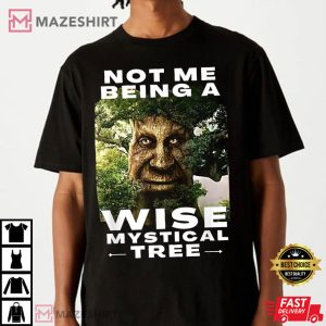 Wise Mystical Tree Face Old Oak Tree Funny Meme T Shirt 2