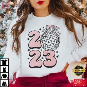 New Years Sublimation Groovy Disco T Shirt 1