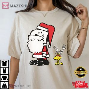 Peanuts Snoopy and Woodstock Santa Antlers Christmas Family Pajama T S 1