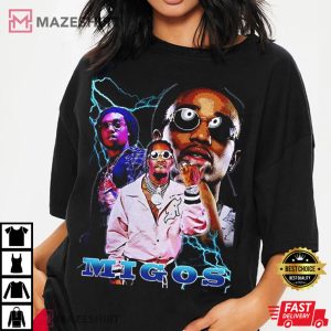 Migos Takeoff Rest In Peace RIP Quavo Offset Rapper Merch Vinta 3