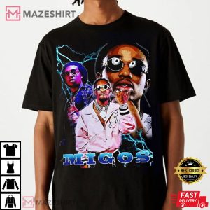 Migos Takeoff Rest In Peace RIP Quavo Offset Rapper Merch Vinta 4