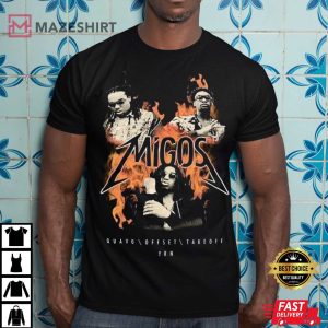 Migos Takeoff Rest In Peace RIP Quavo Offset Rapper Vintage 3