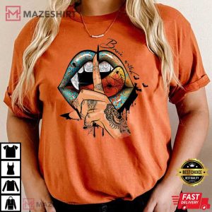 Vampire Lips Funny Halloween Party Cute T Shirt 3