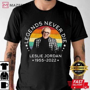 Leslie Jordan RIP 1955 2022 Legends Never Die Vintage T Shirt 3