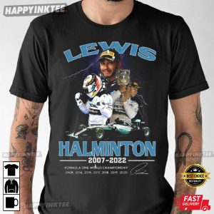 Lewis Hamilton Formula 1 Racing Team Mercedes 90s Vintage T Shirt 2