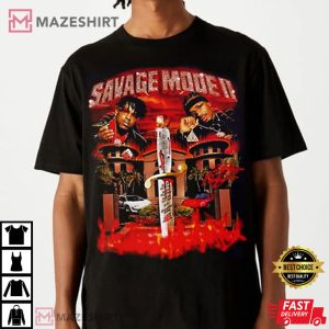 21 Savage And Metro Boomin Savage Mode II Merch T shirt 1