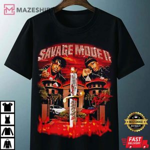 21 Savage And Metro Boomin Savage Mode II Merch T shirt 2