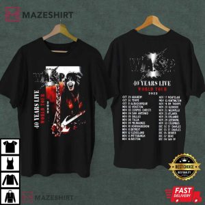 W.A.S.P. Band 40 Years Live World Tour 2022 T-Shirt