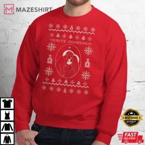 Christmas Catholic Venite Adoremus Unisex T Shirt 2