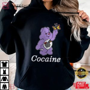 Cocaine White Meme Care Bear Cartoon Retro 80s T Shirt 1