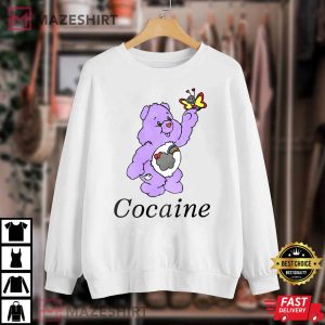 Cocaine White Meme Care Bear Cartoon Retro 80s T Shirt 2