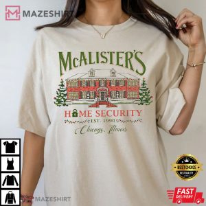 McAlisters Home Security Home Alone Christmas Xmas Gift T Shi