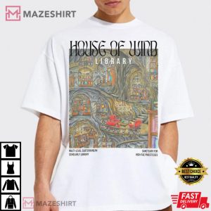 House Of Wind Library Velaris Night Court T Shirt 2