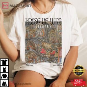 House Of Wind Library Velaris Night Court T Shirt 3