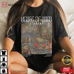 House Of Wind Library Velaris Night Court T Shirt 4