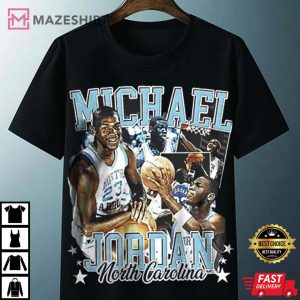 Michael Jordan UNC 90s Vintage Unisex T shirt 2