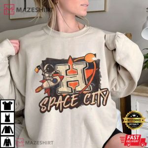 Houston Astros Space City Baseball Vintage T Shirt 2