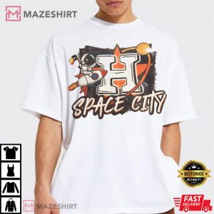 Houston Astros Space City Baseball Vintage T Shirt 3