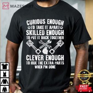 Cute Mechanic Motorcycle Auto Mechanic Garage T Shirt 2