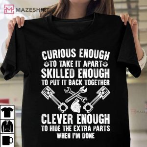 Cute Mechanic Motorcycle Auto Mechanic Garage T Shirt 3