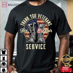 Thank you Veterans For Your Service Veterans Day T Shirt 2