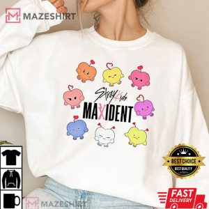 Stray Kids Maxident 8 Pipi Monsters Character Kpop T Shirt 2