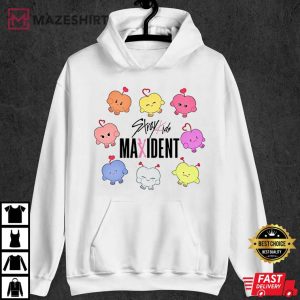 Stray Kids Maxident 8 Pipi Monsters Character Kpop T Shirt 3