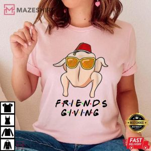 Happy Friendsgiving Turkey Thanksgiving For Friends Funny T Shirt 2
