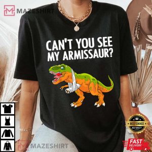 Funny Broken Arm Hand Dinosaur T-Shirt