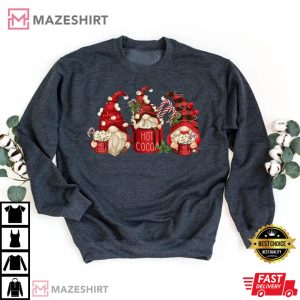 Hot Cocoa Gnomes Cute Christmas Gift Funny T Shirt 1