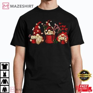 Hot Cocoa Gnomes Cute Christmas Gift Funny T Shirt 2