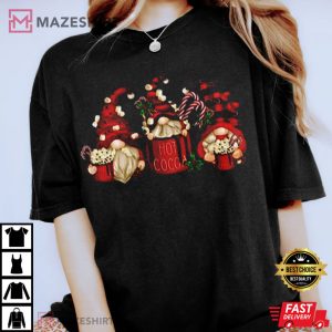 Hot Cocoa Gnomes Cute Christmas Gift Funny T Shirt 3