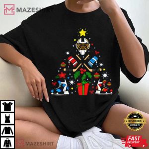Christmas Ice Hockey Xmas Hockey Lover Gift T Shirt 1