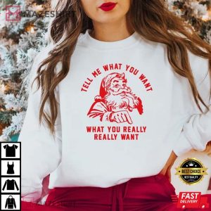 Tell Me What You Want What You Really Really Want Santa Christmas 1