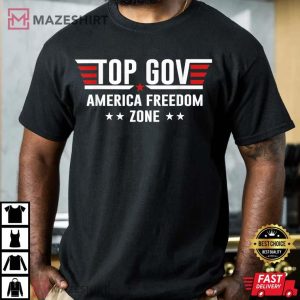 Top Gov Ron DeSantis America Freedom Zone T Shirt 2