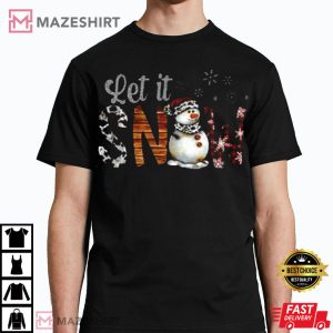 Let It Snowman Christmas Winter Time T Shirt 1