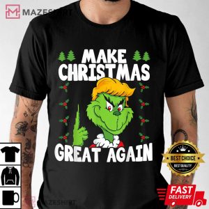 Make Christmas Great Again Donald Trump Grinch T Shirt 1