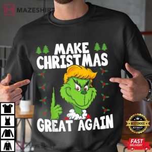 Make Christmas Great Again Donald Trump Grinch T Shirt 3