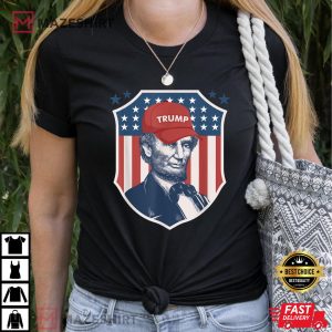 Abraham Lincoln Trump Hat Election Republican Funny T Shirt 1