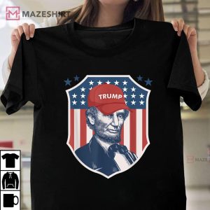 Abraham Lincoln Trump Hat Election Republican Funny T Shirt 3