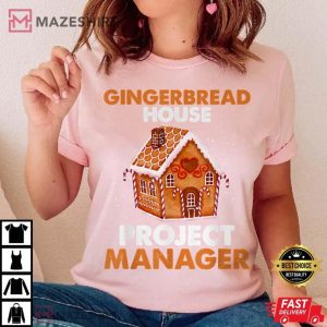 Official Gingerbread House Construction Crew Gingerbread T Shirt 1