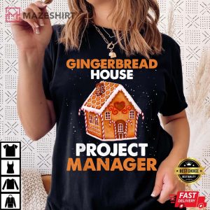 Official Gingerbread House Construction Crew Gingerbread T Shirt 6