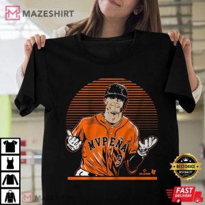 Jeremy Pena Houston Astros MVPena Shrug Sunset T-shirt