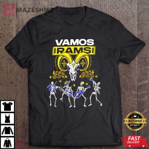 Los Angeles Rams Dia De Los Muertos T Shirt 3