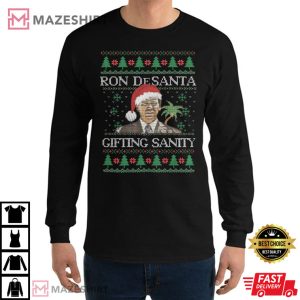 Ron DeSantis Ugly Christmas T Shirt 1