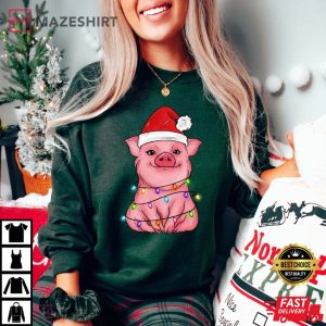 Christmas Shirt Cute Pig T Shirt 1