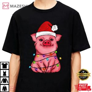 Christmas Shirt Cute Pig T Shirt 3