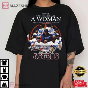 Never Underestimate A Women Who Understands Baseball T Shi 4
